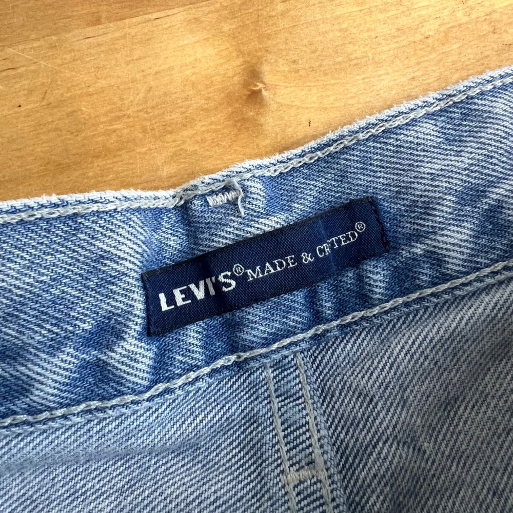 Levi's Made &‎ Crafted Barrel Jeans Women Size 29 Blue Acid Wash High Rise Denim - Picture 5 of 11